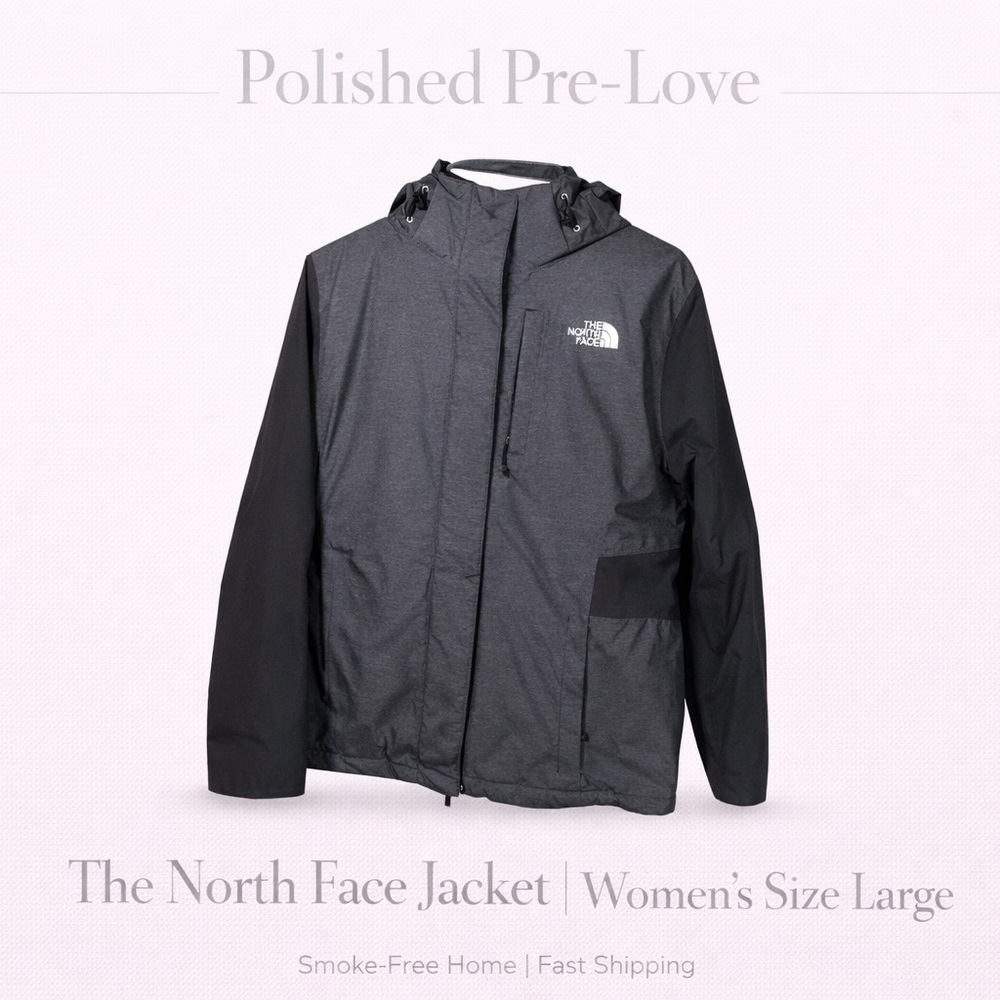 The North Face Women’s Ski Jacket in Charcoal and Black